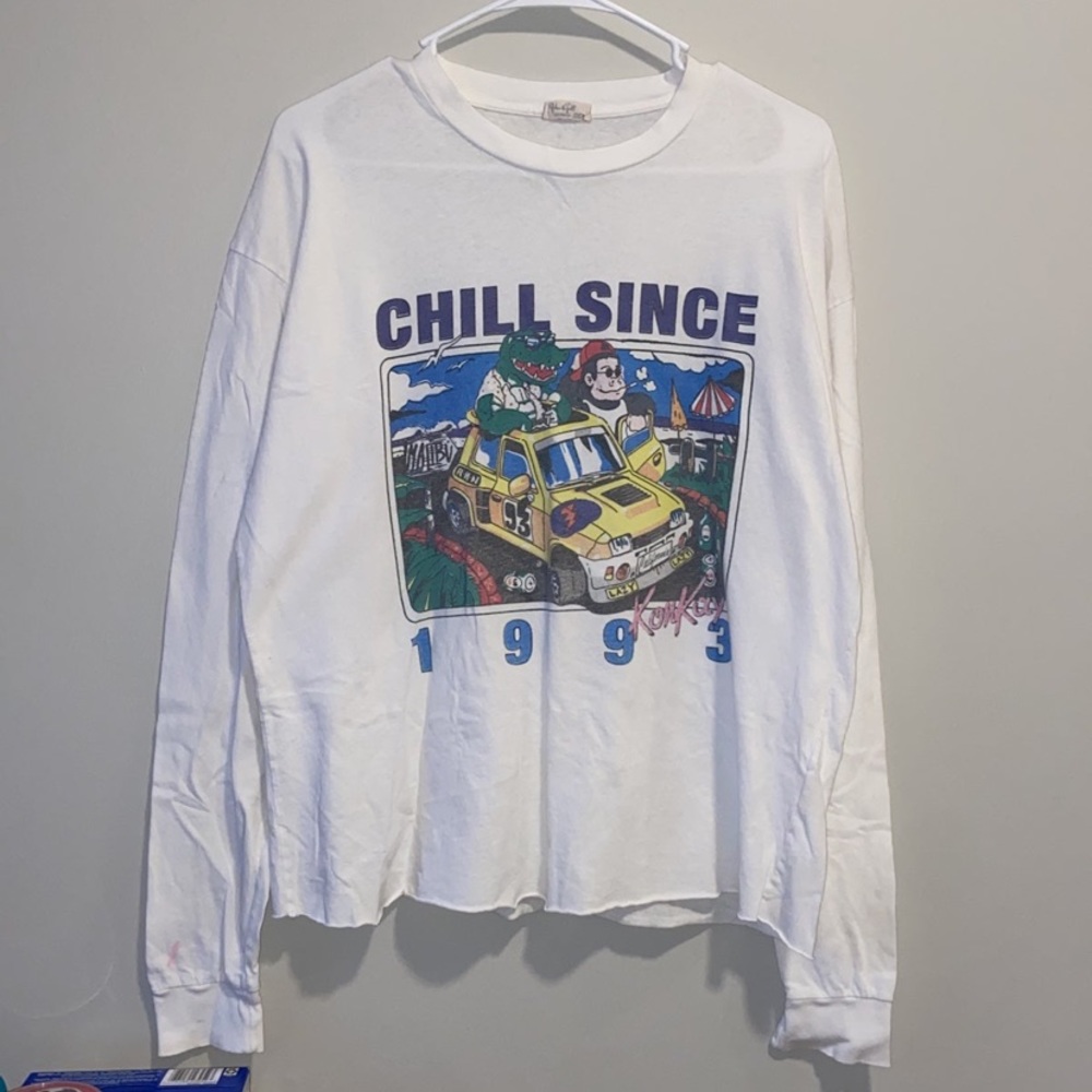 Brandy Melville Chill Since 1993 Konkay Oversized Long Sleeve